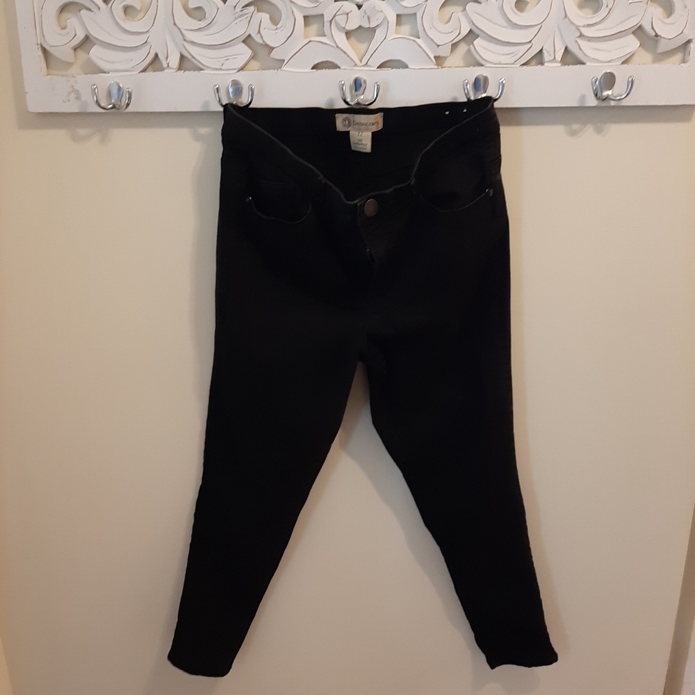 Democracy Black Jeggings Ab Technology, Size 12